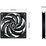 Arctic P12 Slim PWM PST, 120 mm, (rozbalené)