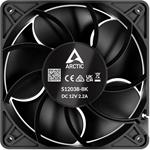 ARCTIC S12038-8K PWM, ventilátor 120 mm, čierny