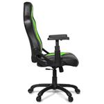 Arozzi MUGELLO, herná stolička, čierno-zelená