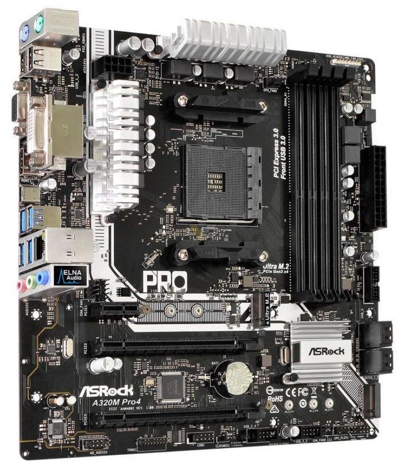 Asrock a320m pro4 f какие процессоры поддерживает