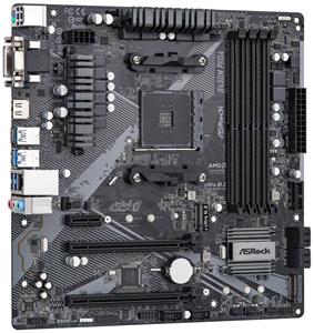 ASRock B450M PRO4 R2.0 / AM4 / 4x DDR4 DIMM / HDMI / DVI-D / VGA / M.2 / USB-C / mATX