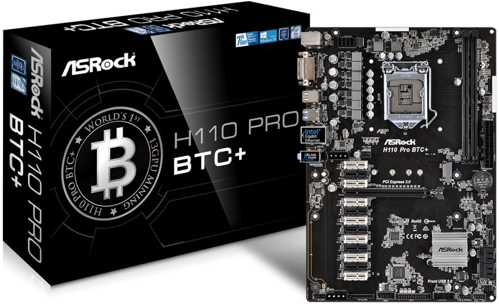 Asrock h110 pro btc нет видео