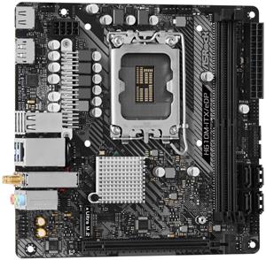 ASRock H610M-ITX/eDP / LGA1700 / Intel H610 / 2x DDR4 / HDMI / DP / M.2 / WiFi / Mini-ITX, (zánovné)