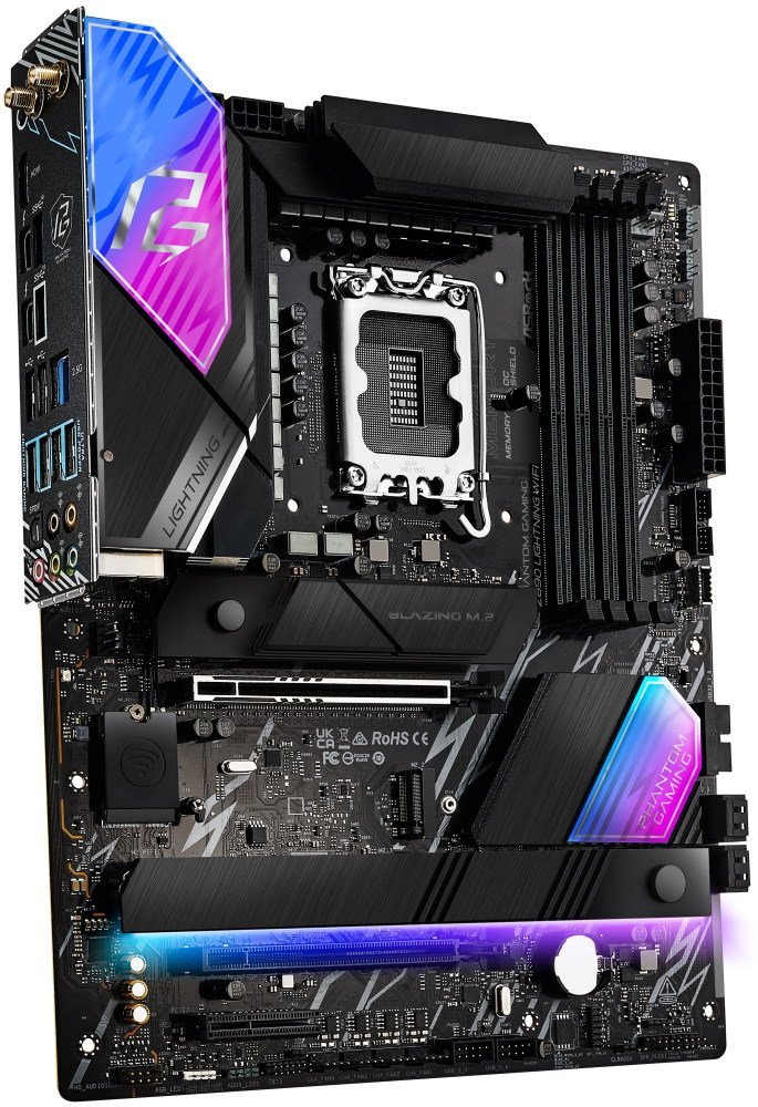 ASRock Z890 Lightning WiFi / Intel Z890 / LGA1851 / 4x DDR5 / 4x M.2 / HDMI / 2x Thunderbolt 4 / WiFi / ATX