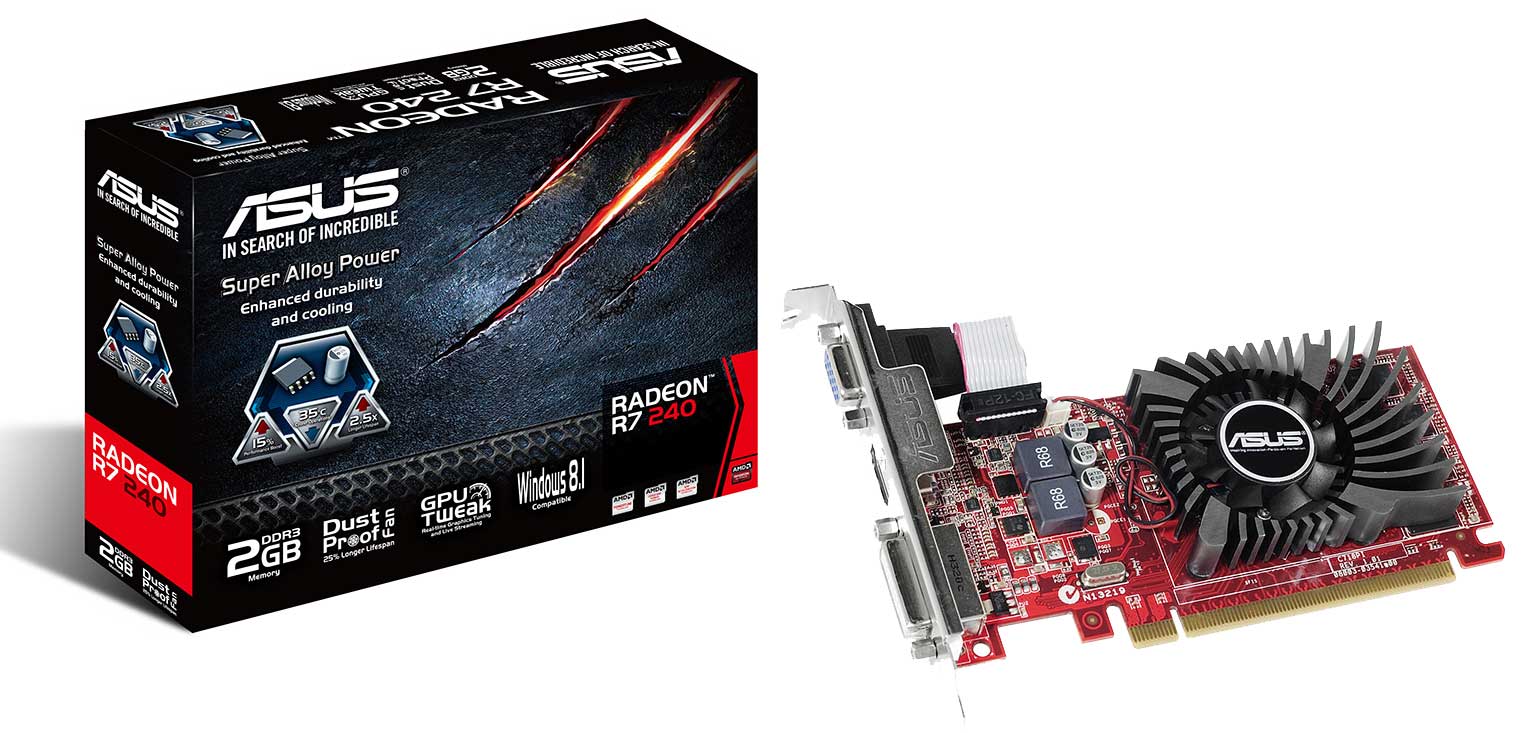 ASUS AMD Radeon, R7240-2GD3-L, 2GB | VYPREDAJ | Datacomp.sk