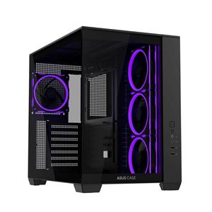 ASUS Case A32 PLUS TG ARGB, ATX, Průhledná bočnice, 4x 120mm ARGB Fan, Černá