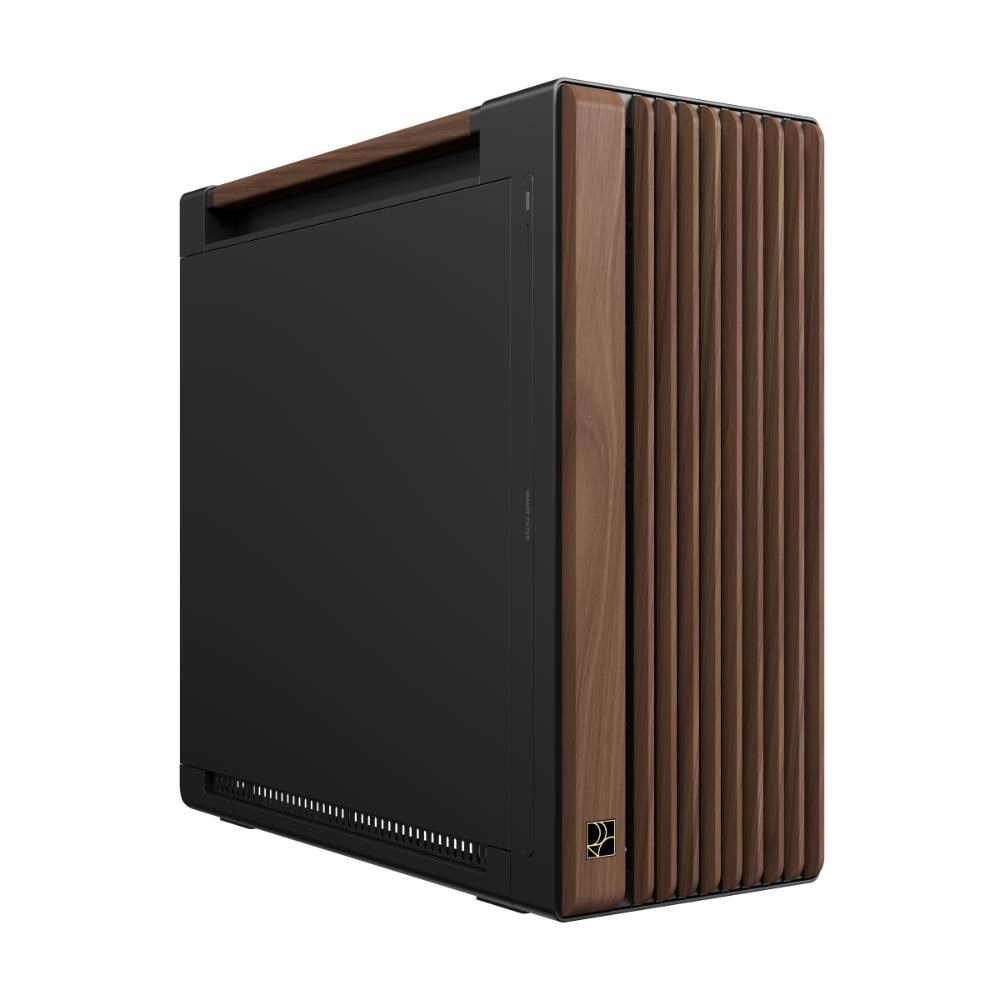 ASUS case PROART PA602 WALNUT WOOD MODERN METAL, Mid Tower, černá