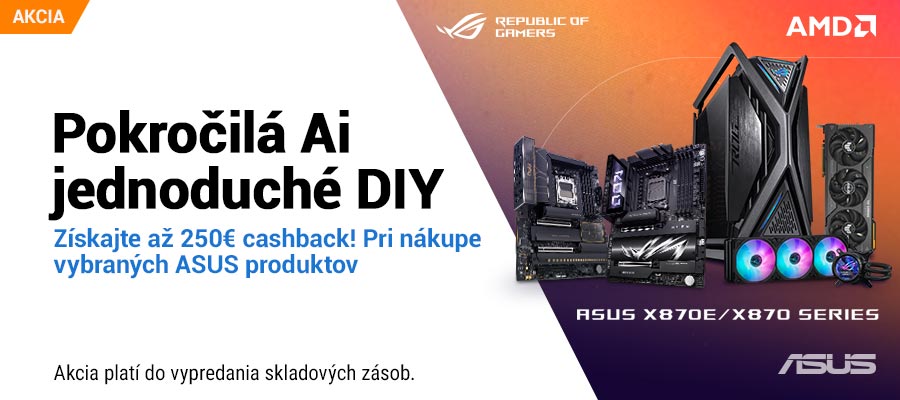 Asus Cashback až do 250€