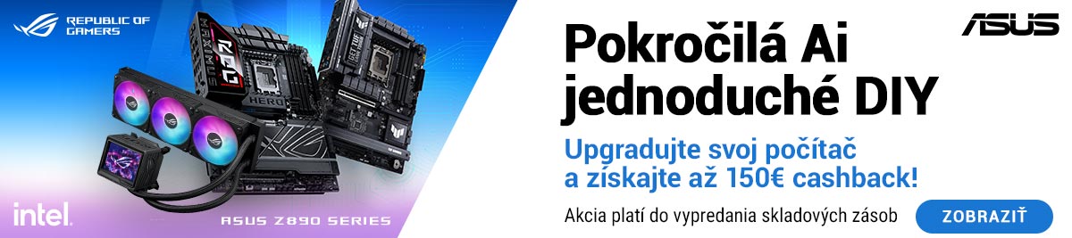 Asus Cashback do výšky až 150€