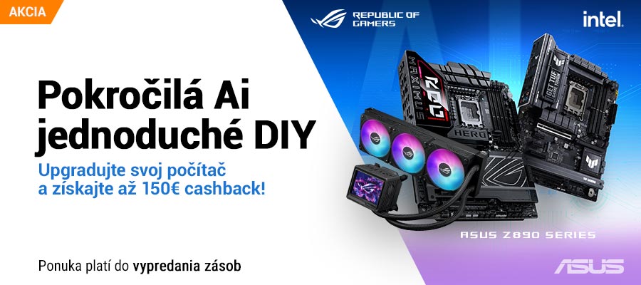 Asus Cashback do výšky až 150€