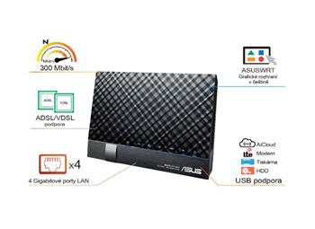 ASUS DSL-N17U ADSL2+, VDSL N300 router