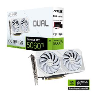 ASUS Dual GeForce RTX 5060 Ti 16GB GDDR7 White OC Edition