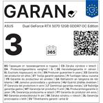ASUS Dual GeForce RTX 5070 12GB GDDR7 OC Edition
