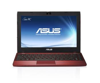 ASUS Eee PC Red 1225B 11,6" E450, 4096MB, 320GB WiFi, BT, CAM,WIN 7HP
