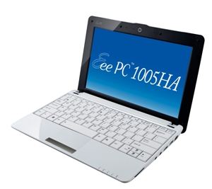 ASUS Eee PC White 10" 1005HA _SK 1024MB, 160GB WiFi, BT, WIN XP