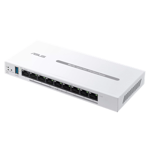ASUS ExpertWifi EBG19P, VPN Router, 8 PoE+ portov, 123W, 3xWAN + 1xUSB WAN