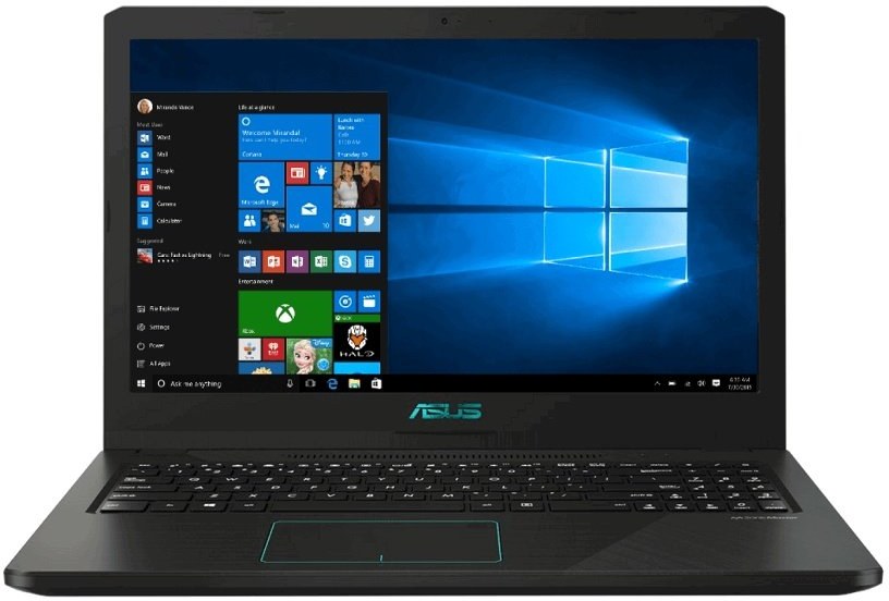 Asus M570DD-DM001T, čierny, rozbalené - notebook