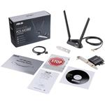 ASUS PCE-AX58BT, bezdrôtová karta AX3000 PCI-E Wi-Fi 6, Bluetooth 5.0 Adaptér