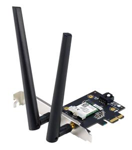 ASUS PCE-AXE5400, Wireless AXE5400 PCIe Wi-Fi 6E Adapter Card, Bluetooth 5.2