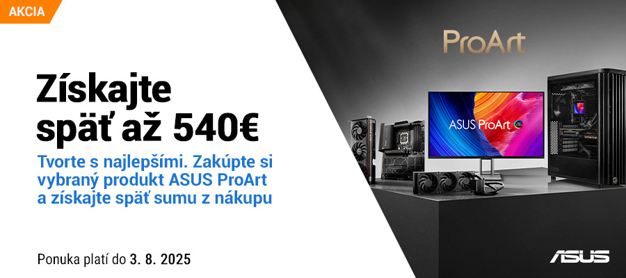ASUS ProArt Cashback až do 540€!