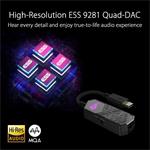 Asus ROG CLAVIS adaptér na slúchadla, USB-C na 3.5mm Jack, ARGB