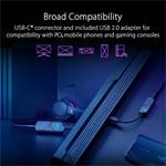 Asus ROG CLAVIS adaptér na slúchadla, USB-C na 3.5mm Jack, ARGB