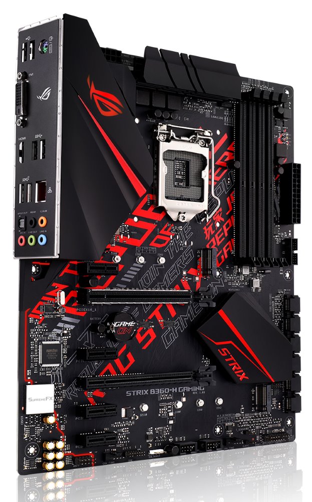 Материнская плата asus rog strix b360 h gaming какие процессоры поддерживает