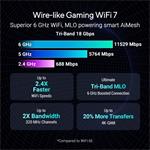 ASUS ROG Strix GS-BE18000, 3-pásmový WiFi7 herný router