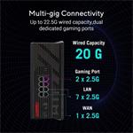 ASUS ROG Strix GS-BE18000, 3-pásmový WiFi7 herný router