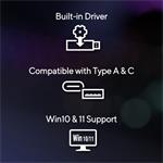 ASUS ROG USB-BE92 BE6500 USB WiFi 7 Adapter