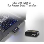 ASUS ROG USB-BE93, trojpásmový mini USB adaptér BE6500 WiFi7, 6GHz, 4096-QAM, PnP, USB-C 3.0