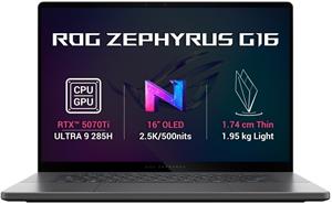 Asus ROG Zephyrus G16 (2025), GU605CR-NEBULA147, sivý