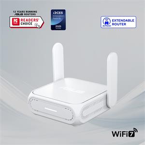 ASUS Router RT-BE58 GO, WiFi 7 Router, AiMesh, 1xWAN, 1xLAN, 1xUSB-A