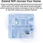 ASUS RP-AX50, AX1500 – dvojpásmový zosilňovač signálu WiFi 6 (802.11ax) pre plynulú WiFi sieť