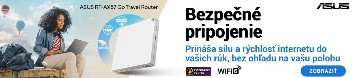 ASUS RT-AX57 GO Travel je váš ideálny parťák na cesty