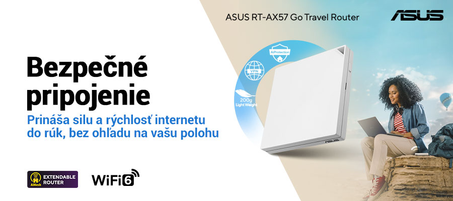 ASUS RT-AX57 GO Travel je váš ideálny parťák na cesty