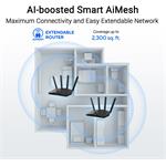 ASUS RT-BE59, WiFi 7 Extendable Router, AiMesh, 1x WAN, 4x LAN