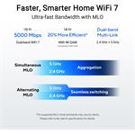 ASUS RT-BE59, WiFi 7 Extendable Router, AiMesh, 1x WAN, 4x LAN