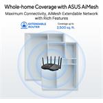 ASUS RT-BE90U, BE9400 Tri-band WiFi 7 (802.11be) AiMesh Extendable Router