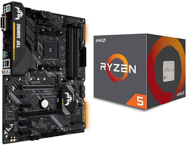 ASUS TUF B450-PLUS GAMING + AMD RYZEN 5 2600 | Datacomp.sk