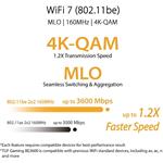 ASUS TUF-BE3600 (BE3600) V2, WiFi 7 Extendable Gaming Router, 2.5G porty, AiMesh