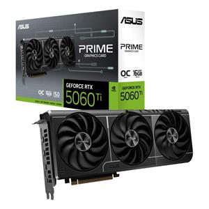 ASUS VGA NVIDIA GeForce RTX 5060 Ti PRIME OC 16G, 16GB GDDR7, 3xDP, 3xHDMI