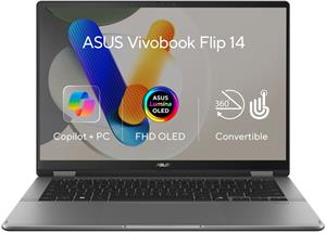 Asus Vivobook Flip 14, TP3407SA-OLED003W, sivý