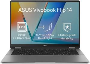 Asus Vivobook Flip 14, TP3407SA-OLED548WZ, sivý