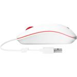 Asus WT300, drôtová myš, bielo-červená