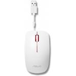 Asus WT300, drôtová myš, bielo-červená