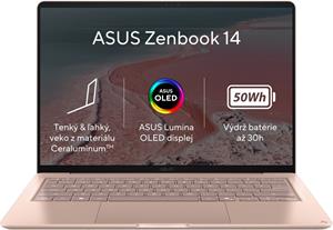 Asus Zenbook 14, UX3480QA-OLED206W, ružový
