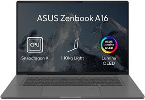 Asus Zenbook A16, UX3607QA-OLED110WZ, sivý