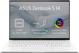 Asus Zenbook S14, UX5406AA-OLED492W, biely
