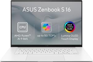 Asus Zenbook S16, UM5606GA-OLED528X, biely